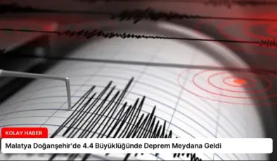 Malatya Doğanşehir’de 4.4 Büyüklüğünde Deprem Meydana Geldi