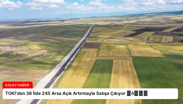 TOKİ’den 36 İlde 245 Arsa Açık Artırmayla Satışa Çıkıyor ⏬👇