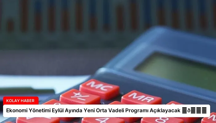 Ekonomi Yönetimi Eylül Ayında Yeni Orta Vadeli Programı Açıklayacak ⏬👇