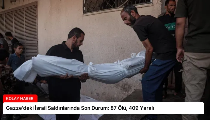 Gazze’deki İsrail Saldırılarında Son Durum: 87 Ölü, 409 Yaralı