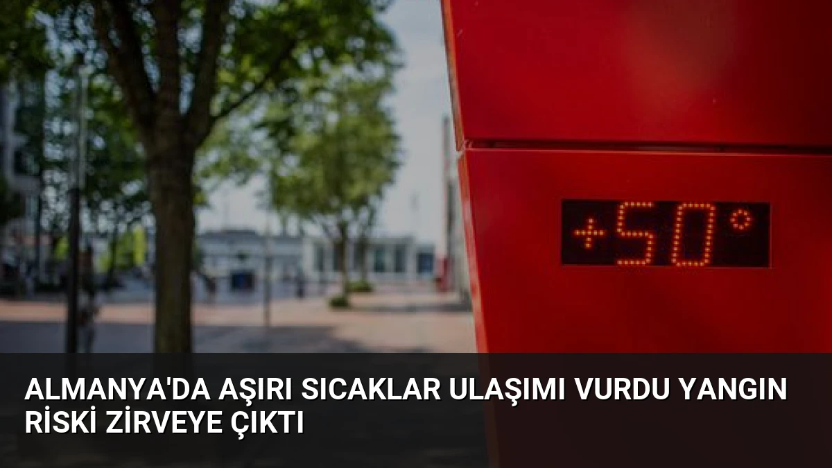 Almanya’da Aşırı Sıcaklar Ulaşımı Vurdu Yangın Riski Zirveye Çıktı