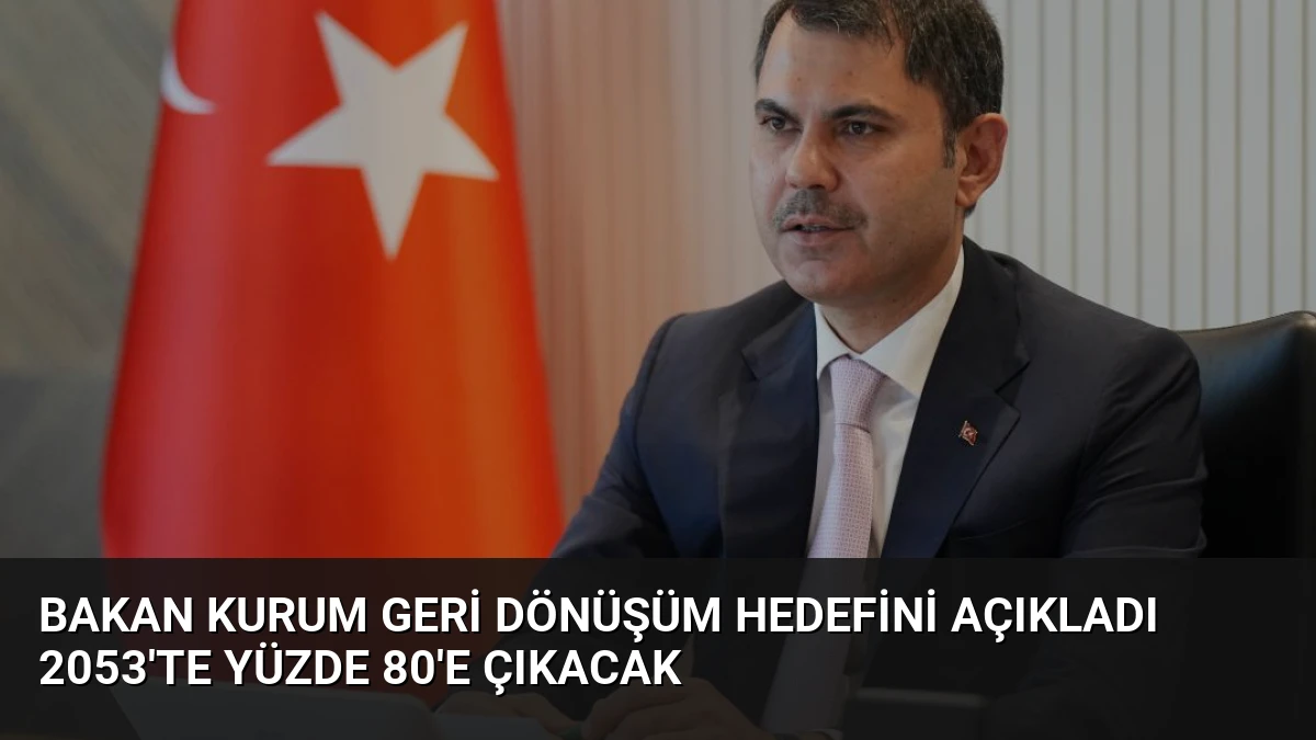 Bakan Kurum Geri Dönüşüm Hedefini Açıkladı 2053’te Yüzde 80’e Çıkacak