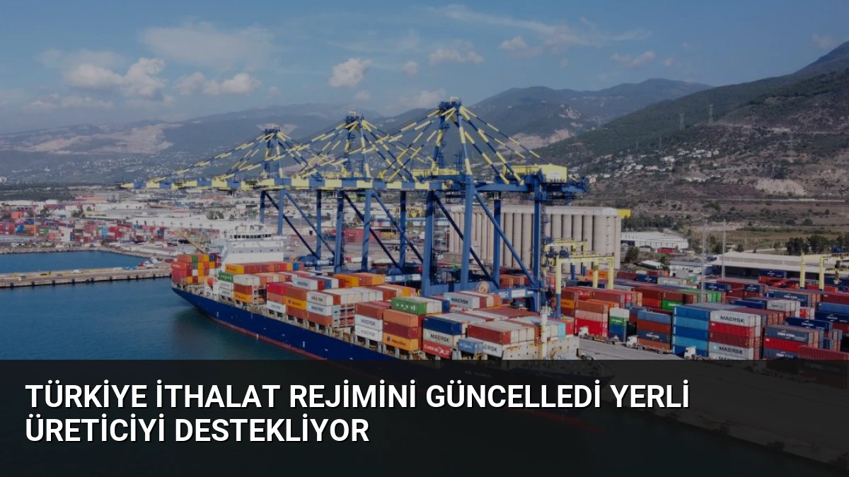 Türkiye İthalat Rejimini Güncelledi Yerli Üreticiyi Destekliyor