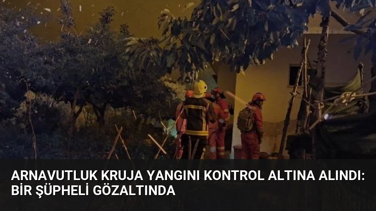 Arnavutluk Kruja Yangını Kontrol Altına Alındı: Bir Şüpheli Gözaltında