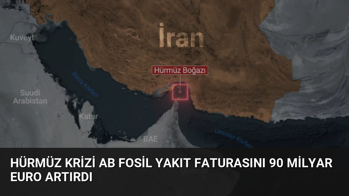 Hürmüz Krizi AB Fosil Yakıt Faturasını 90 Milyar Euro Artırdı