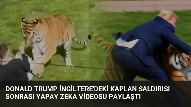 Donald Trump İngiltere’deki Kaplan Saldırısı Sonrası Yapay Zeka Videosu Paylaştı