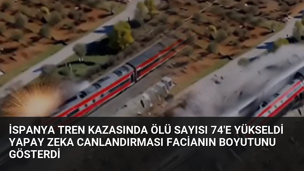 İspanya Tren Kazasında Ölü Sayısı 74’e Yükseldi Yapay Zeka Canlandırması Facianın Boyutunu Gösterdi