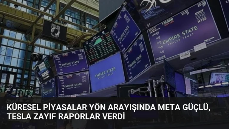 Küresel Piyasalar Yön Arayışında Meta Güçlü, Tesla Zayıf Raporlar Verdi